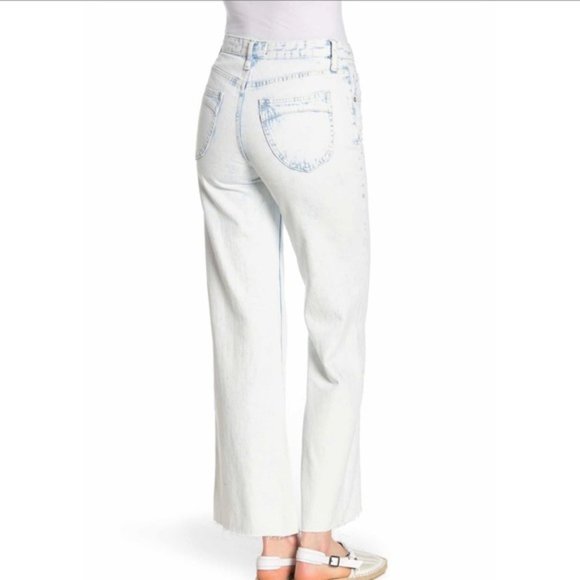 FREE PEOPLE High Rise Straight Flare Jeans NWT - Picture 3 of 6